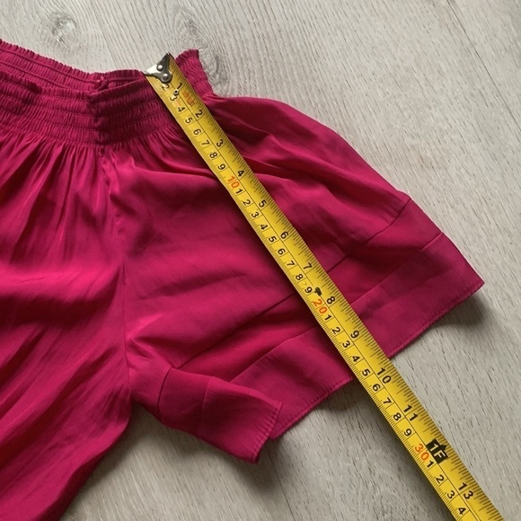 Ramy Brook Jessica Solid Off-The-Shoulder‎ Dress size M hot pink fuchsia party - Picture 9 of 11